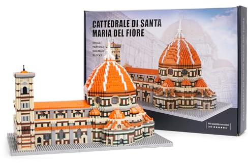 LULUFUN Bloques de construcción, Kit de construcción de la Catedral de Santa Maria del Fiore, Modelo arquitectónico mundialmente Famoso, Regalo para Adultos y niños