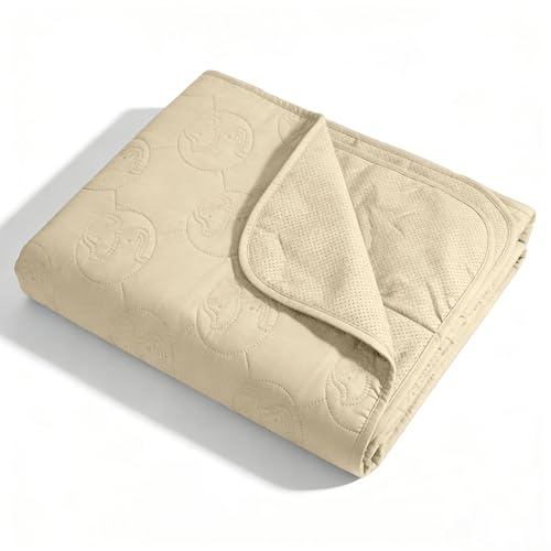 Pawsee Wasserdicht Hundedecke rutschfest, wasserdichte Hundematte für Unterwegs Hundesofa Schutzdecke Couch Überwurf, Wasserabweisende Decke Schutzdecke Tagesdecke für Große Hunde, L 203 x 152cm