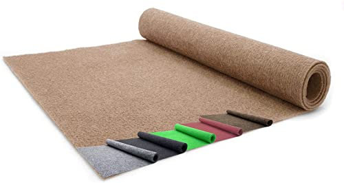Madeinnature - Teppich für den Außenbereich - Kunstrasen-Imitat auf Rolle günstig - Bodenmatte Outdoor für Terrasse, Balkon, Pool... Maße und Farben wählbar (40x2m Beige)