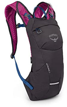 Osprey Kitsuma 3L Damen Fahrradrucksack mit Hydraulikspeicher, Space Travel Grey