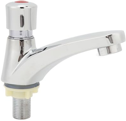 Time Delay Faucet Basin Tap Water Saving Self Closing Push Button Single Cold Water Tap for Sink Home Commercial Premises