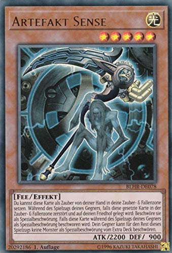 BLHR-DE078 - Artefakt Sense - Ultra Rare - 1. Auflage - Deutsch - Battle of Legend: Heros Revenge - mit LMS Trading Fieldcenter-Karte Yugioh