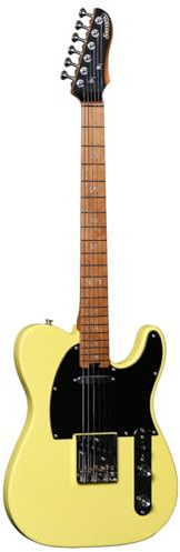 Santana Canis Standard BC - Chitarra elettrica, modello TL, accordatrici bloccabili, crema al burro