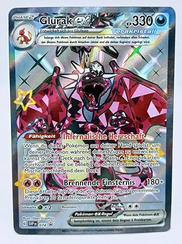BB-Toy-Trades Glurak SVP-074 Karmesin & Purpur Paldeas Schicksale Promo Karte - DEUTSCH - Einzelkarte Fullart Holo