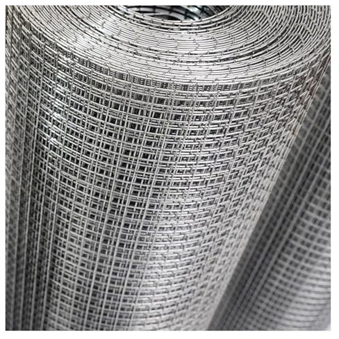 VXHCS 304 Edelstahl-Maschendraht, Flexible Geflügelkäfignetzung, 6mm Loch-Größen-Garten-Masche, für Balkon-Treppengeländer (0.5x3m)