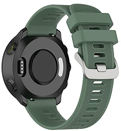 Garmcool Kompatibel mit Garmin Forerunner 55/165/70/170/245/645/158 Armband | Damen Herren, Silikon Armbänder, 20mm Quick Release Watch Band