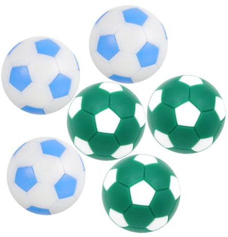 DRESSOOS Tischfußballbälle 6 Stück Kleiner Tischfußball Ersatzbälle 32mm Formstabil Langlebig Leuchtende Farben Passend Für Tischfußballtische Spielzubehör Für Erwachsene Und Kinder