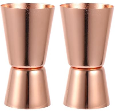 PRETYZOOM Taza Medidora De Cóctel Acero Inoxidable Medidor De Onzas 2 Unidades Perfecto