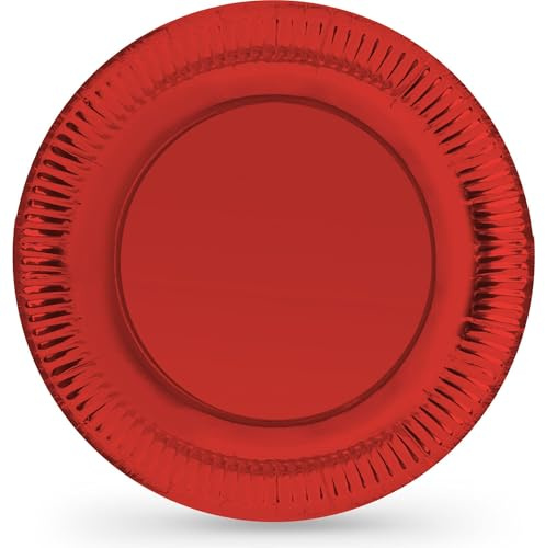 Algon | Set med 180 engångstallrikar - Engångstallrikar storlek 23 cm Robusta och miljövänliga, perfekta för fester, evenemang och sammankomster