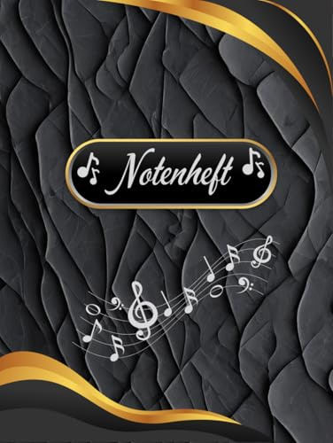 Blanko Notenheft DIN A4 Notenbuch Musikunterricht Große Lineatur Musik Schreibheft 8 Leere Notensysteme pro Seite Notenlinienheft Musiklehrer Anfänger ... Songwriter Musiker Notenzeilen B08B