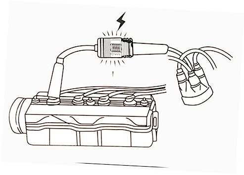 ERINGOGO Tester Di Accensione Motore e Tester Di Scintilla Per Candele 2 Pezzi, Rilevatore Diagnostico Bobina Accensione, Controllo Rapido Stato Cilindri Per Auto e Motori