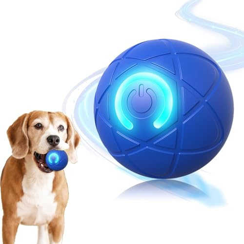Giocattoli interattivi per cani Palline per cani Palla di rotolamento automatica attivata per cuccioli di piccola taglia e media Salto intelligente Salto in movimento rimbalzante e rotante Palla
