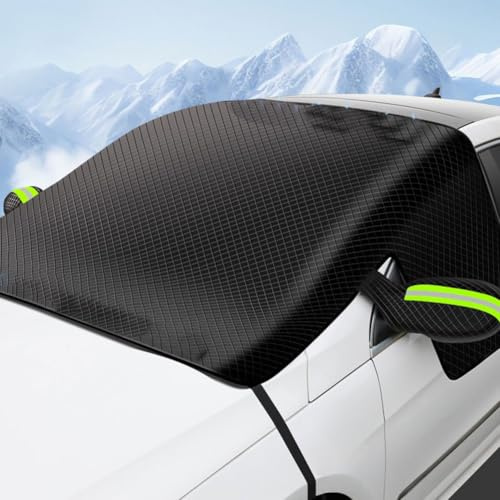Copri Parabrezza Auto Inverno, Copri Parabrezza Auto, Copri Vetro Auto Ghiaccio, Esterno per Maggior Parte dei Veicoli Antigrandine Anti Gelo Retrovisore,Strumenti di Rimozione Terminale (1PC)