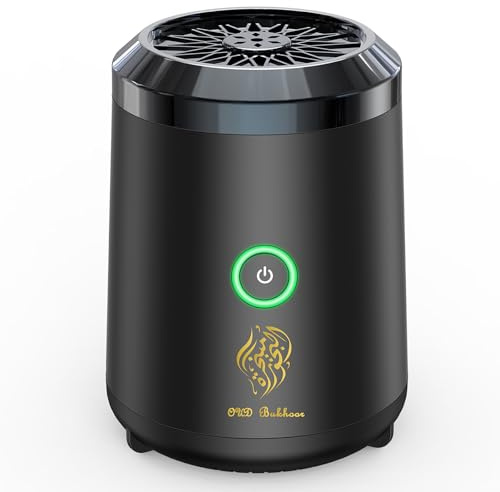 Electric Incense Burner, OUD Bukhoor Portable USB Aroma Diffuser, Rechargeable Arab bakhoor Muslim Incense Holder for Car and Home