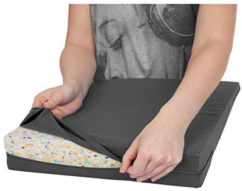 Bezug aus Baumwolle für Sitzkissen Orthopädisch Sitzkeil Keilkissen, 38x38 cm