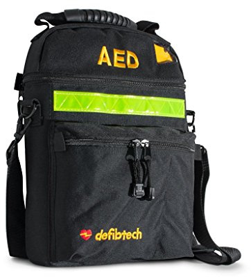 Soft Nylon Carrying Case for Lifeline AED Defibrillator/Accessories, Black