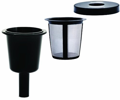 Mecelco 2-RK101-CB-6 Filtre à café universel en acier inoxydable Marron Taille S