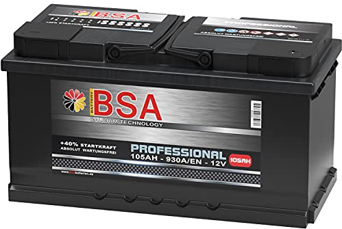 BSA Autobatterie 105Ah 12V 930A/EN ersetzt 100Ah Extreme Startkraft