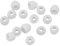 Xcessor Ricambio di Alta Qualita Auricolari Earbud/Earpad in Silicone 7 Paia (Set da 14 Pezzi). Compatibile con la Maggior Auricolare Cuffie Marche. Taglia: MEDIO (M). Bianco