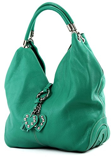 modamoda de 330 Damen Leder Nappaleder Wildleder Schultertasche Henkeltasche groß handmade in Italy