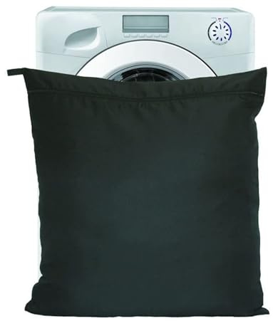 Moorland Rider Horsewear Wash Bag Jumbo, Black - Protects Washing Machine from Horse Hair, Dirt and Debris. Reusable Laundry Bag for Stable Rugs, Numnahs, Saddle Pads and Horse Equipment (75x80cm)