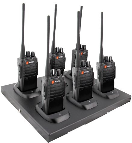 Mitex SITE DURABLE UHF LICENSED HANDHELD TWO WAY RADIO (Six Pack)