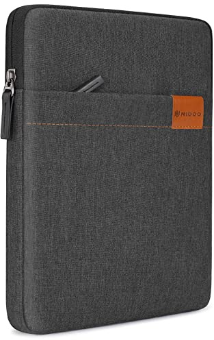 NIDOO 10 Zoll Tablet Hülle Wasserdicht Sleeve Case Tasche für 10,9 iPad 10/10,2 iPad 9/11 iPad Pro M2 M1 / 10,9 iPad Air M1 / 10 Tab M10 Plus Gen 3 / Galaxy Tab A8 S8 / MatePad, Dunkelgrau