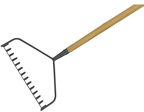 Kent & Stowe Carbon Steel Long Handled Soil Rake