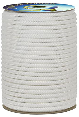 Corderie Italiane 002069218 Treccia ecopol bianca, 4 mm - 500 mt, corda multiuso, stabilizzata ai raggi U.V., resiste a intemperie, rottura 105 kg
