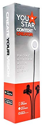 You Star Content Creator Phone Holder with LED light