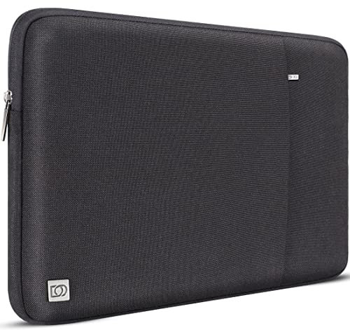 DOMISO 17 Pouces Imperméable Housse Sac de Protection Ordinateur Portable Sacoche pour 17.3 Lenovo IdeaPad 300/HP ProBook 470/Dell Inspiron 17/Lenovo Legion Y730,Noir