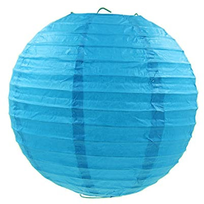 1 STÜCK 10-40 cm China Papierlaternen Festival Liefert Kinder Geburtstag Hochzeit Dekoration Dekor Geschenk Handwerk DIY Lampion Laterne-königsblau, 35 cm (14 Zoll)
