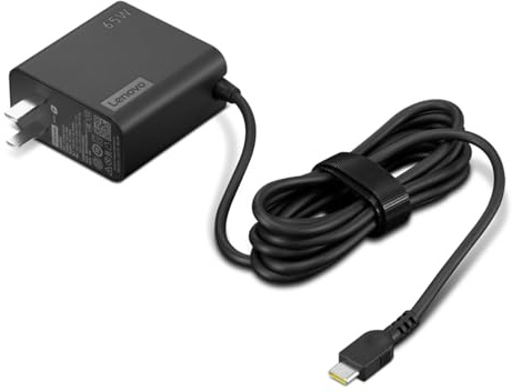 Lenovo USB-C 65W Wall Charger - PD 3.0 - Power Adapter for Laptop, Tablet, Notebook, USB-C Compatible Devices - Slim, Light and Portable with 5.9 Foot (1.7m) Cable - Black