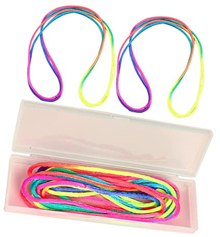 Toddmomy 1satz Finger Seilspielzeug Für Junge Mädchen Bunte Fadenspiele Mit Aufbewahrungsbox Interaktive Handspielzeuge Kreativität Und Zusammenarbeit Der Familie