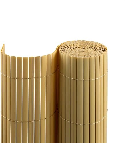 casmartis PVC Sichtschutzmatte - Bambus - 160 x 400 cm