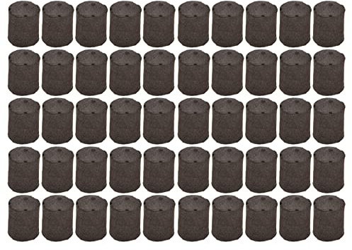 Tomotato 50Pcs Éponges de Démarrage Graines, Charbon Bambou pour Germination Plantes, Éponges de Croissance Compatibles avec Systèmes Hydroponiques et Sol, Accessoires Jardinage Semis Legumes Fleurs