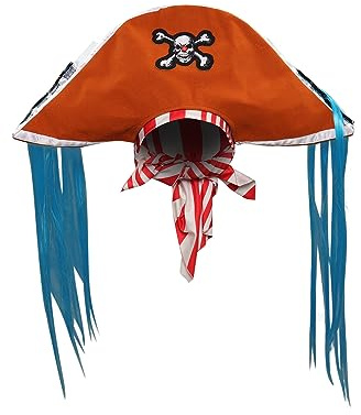Alleyon Buggy Cosplay Sombrero Anime Pirata Sombrero con Pañuelo para Halloween