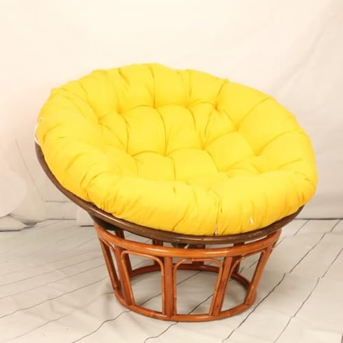 BohrenCL Papasansessel Kissen, Kissen für Hängesessel, Schaukelstuhl Kissen, Rund Papasan Sessel, Polster Sitzauflage für Gartenmöbel Sesselkissen, 110 x 110 cm