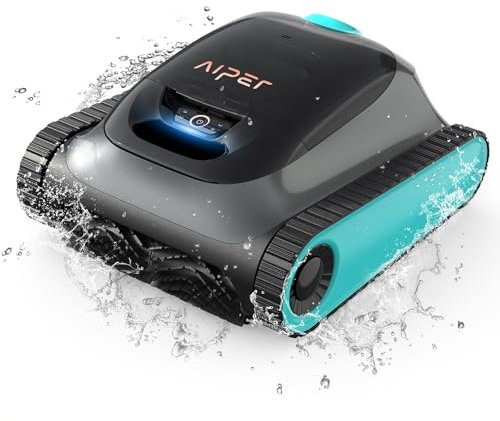 AIPER Poolroboter Wand und Boden, Wasserlinie, Poolsauger Akku mit 150 Min. Laufzeit, 4 Modi, Großer 3,5L Filterkorb, Intelligenten Navigation 2.0, Poolreiniger für Aufstellpools bis zu 150㎡