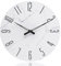 jomparis Orologio radiocontrollato da parete con Lancette Orologio, 30 cm, colore: bianco, Glass Radio-12-White