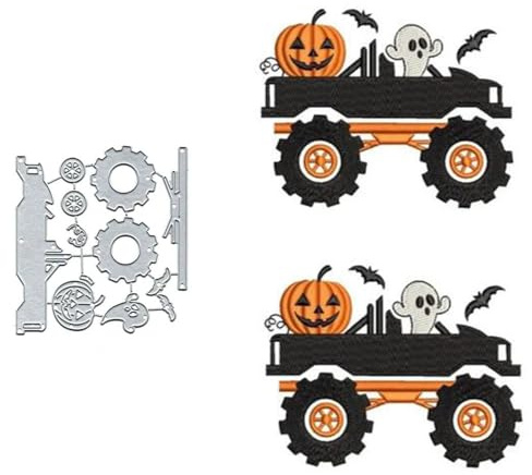 Halloween Card Ghost Bat Pumpkin Metal Die Cuts,Gohst Spider Pumpkin Cutting Dies Cut Stencils for DIY Scrapbooking Album Decorative Embossing Paper Dies Card Making