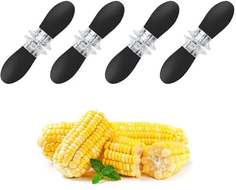 8 Paare Maiskolbenspieße, Maiskolbenhalter, Edelstahl Maiskolben Spieße, Twin Prong Maiskolbenhalter, Grill Mais Gabeln, Maiskolben Gabel, für BBQ, Zuhause, Kochen