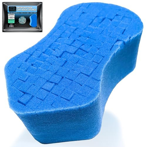 Sudz Budz® Premium Foam Grid Spugna per Autolavaggio 1pc | Spugna Antigraffio per Sapone e Lavaggio Senza Risciacquo | Spugna per Autolavaggio e Dettagli Super Morbida e Ultra Lunga Durata