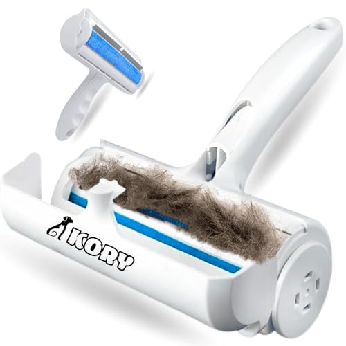Kory Quita Pelos Mascota Quita Pelusas Ropa Cepillo para Gatos Cepillo para Perros Cepillo Gatos Quitapelo Rodillo Quitapelos Mascotas Quitapelusas Lavable y Reutilizable de Alfombras, Ropa y Sofá