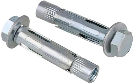 Dehnbolzen Dehnschrauben 2 Stück M6,5 M8 M10 M12 M16 Außensechskant-Dehnhülse aus Kohlenstoffstahl Betonankerbolzen Bohren Trockenbauanker Dehnschrauben(8x45mm)