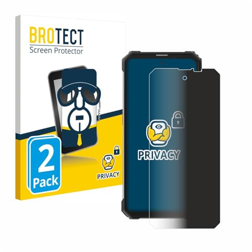 brotect Protection Anti-Espion pour Blackview BV8900 | 2 Pièces Anti-Spy Protection d'écran Made in Germany Privacy Film Écran de Confidentialité Clair