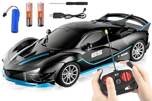 HATFRYF Remote Control Drift Cars, Black Remote Control Vehicle, Cool RC Drift Race Cars, Kids RC Drift Car, Model Toy for Boys - Driftable, Gifts for Kids Boys, 22 × 10 × 7 CM