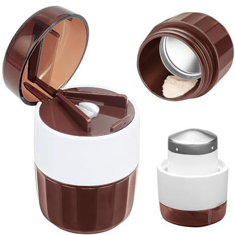 QESSUVNC Tablettenmörser, 3-in-1 Tablettenteiler Tabletten Zerkleinern | Tablettenzerkleinerer mit Edelstahl-Mahlkopf, Portable Pill Cutter für Tablettenlagerung, Schneiden und Schleifen
