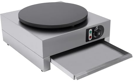 Crepe Maker Poêle à crêpes électrique anti-adhésive 3000 W 40 cm Poêle électrique anti-adhésive Spatule en bois Appareil de table Crêpes jambon palais crêpes aux œufs Cuisine Restaurant Food Truck