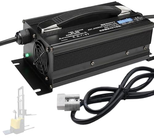WLEJSL Chargeurs Batterie pour Chariots Élévateurs, Chargeur Intelligent d'entretien 12 V 40 A avec Prise Anderson 50 A/120 A/175 A/350 A pour Chariots Élévateurs, Autolaveuses,175A